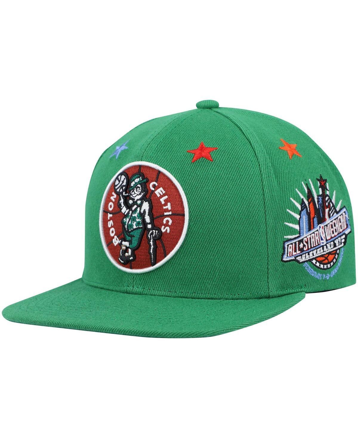 Mens Mitchell & Ness Kelly Boston Celtics Hardwood Classics 1997 NBA All-Star Weekend Top Star Snapback Hat Product Image