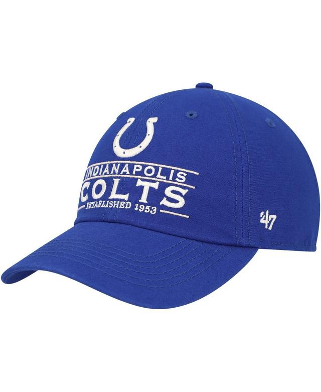 Mens 47 Royal Indianapolis Colts Vernon Clean Up Adjustable Hat Product Image