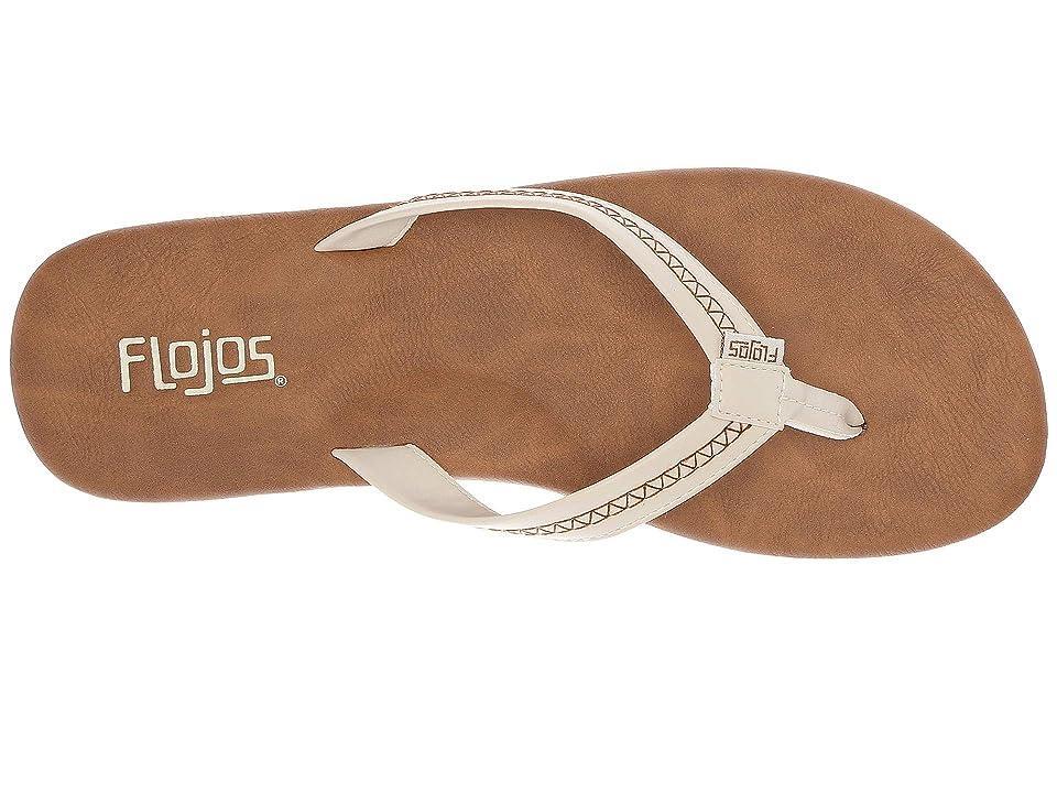 Flojos Claire (Ivory/Tan) Women's Toe Open Shoes Product Image