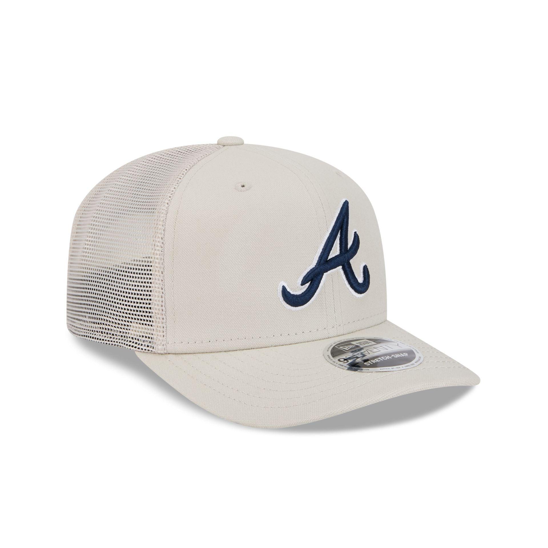 Atlanta Braves Canvas 9SEVENTY Trucker Hat Male Product Image