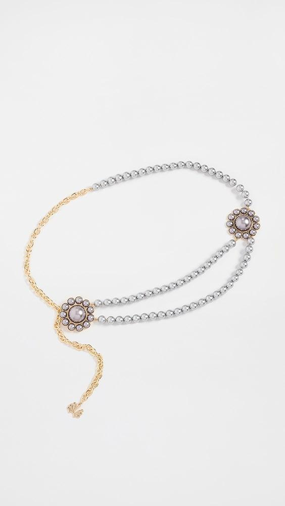 Lele Sadoughi Clementine Pearl Charm Belt | Shopbop Product Image