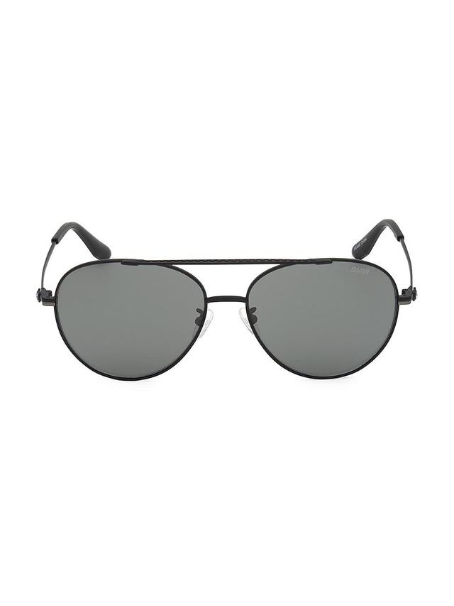 Mens 60MM Pilot Sunglasses Product Image