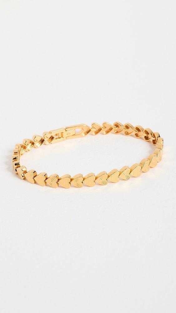 Gwen Beloti Heart Etched Link Bracelet | Shopbop Product Image