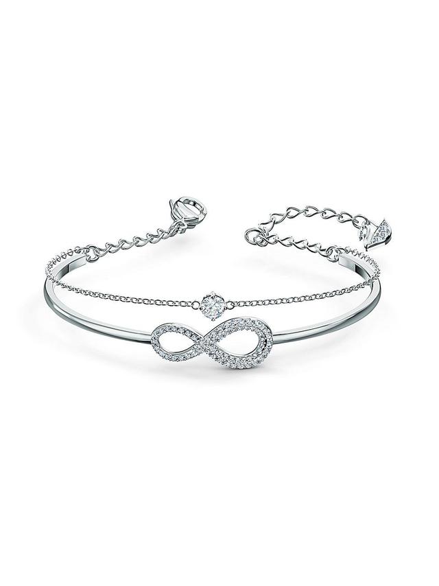 Swarovski Crystal Infinity Bangle Bracelet Product Image