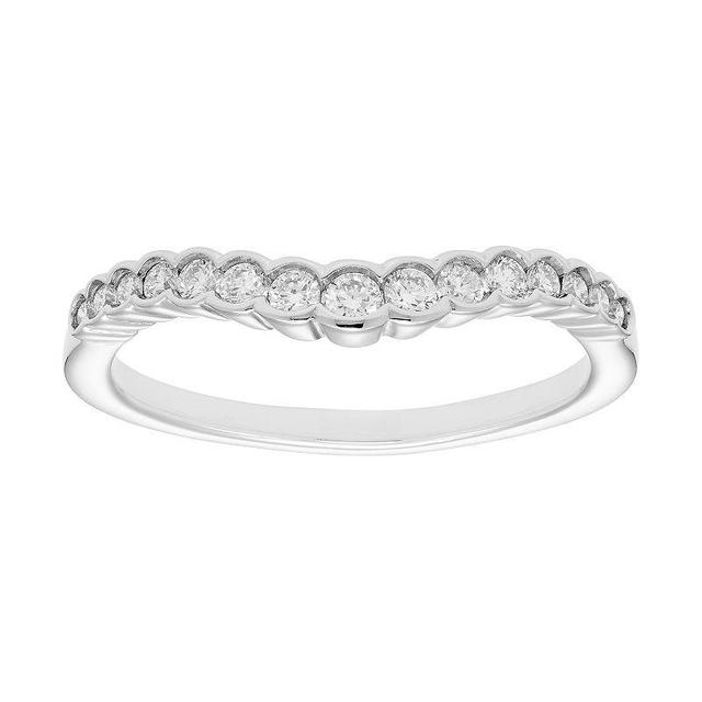 The Regal Collection 1/4 Carat T.W. IGL Certified Diamond Shadow Wedding Band, Womens White Product Image