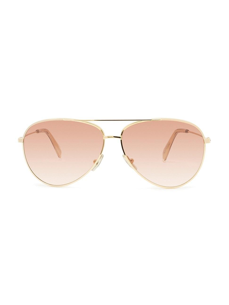 Womens 59MM Aviator Sunglasses Product Image