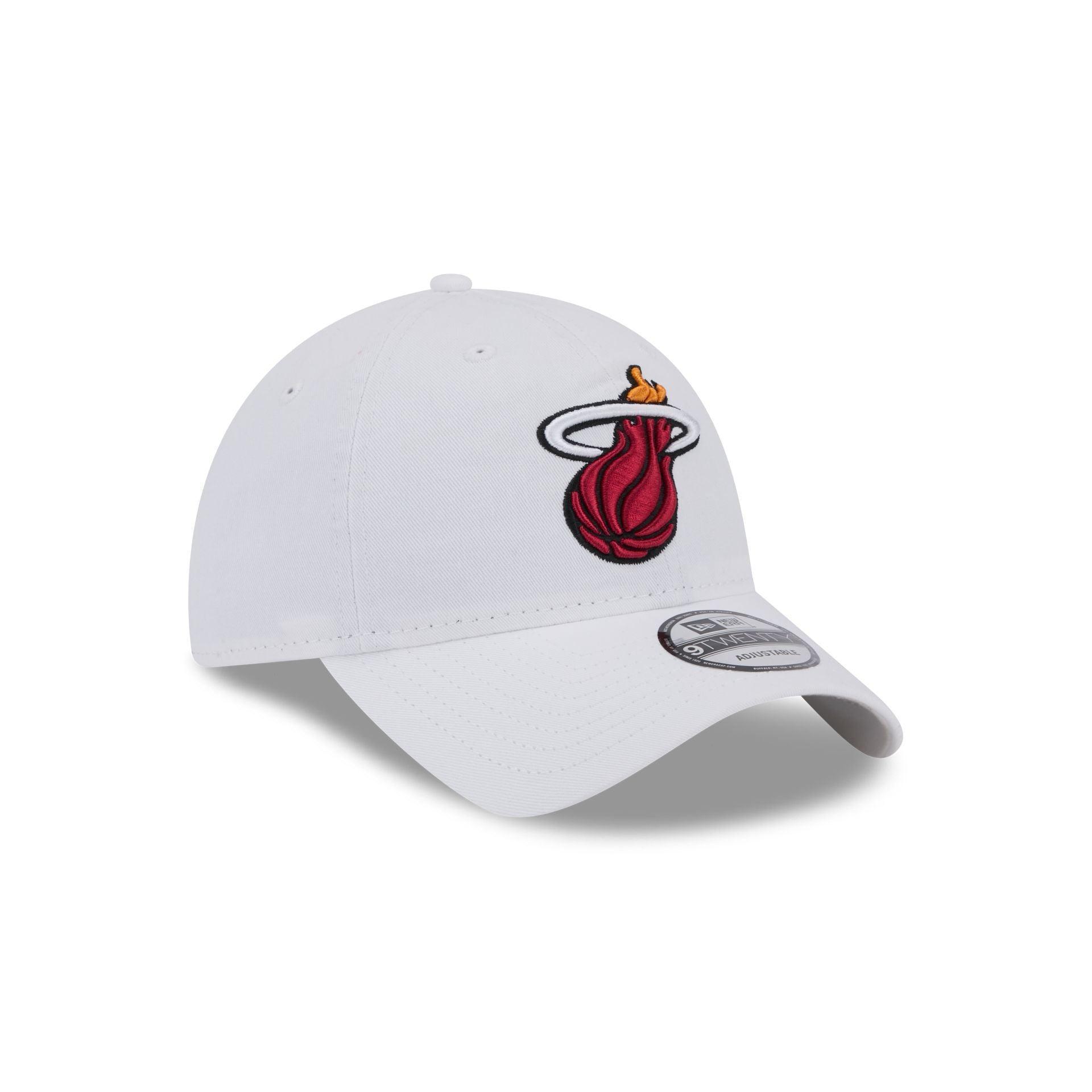 Miami Heat White 9TWENTY Adjustable Hat Male Product Image