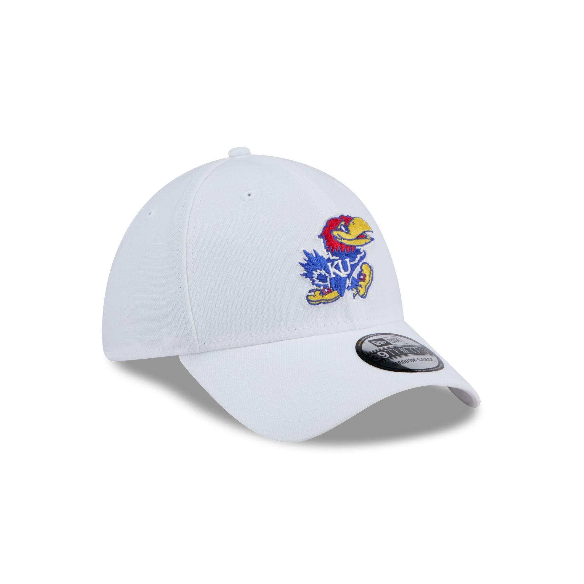 Kansas Jayhawks Chrome 39THIRTY Stretch Fit Hat Male Product Image