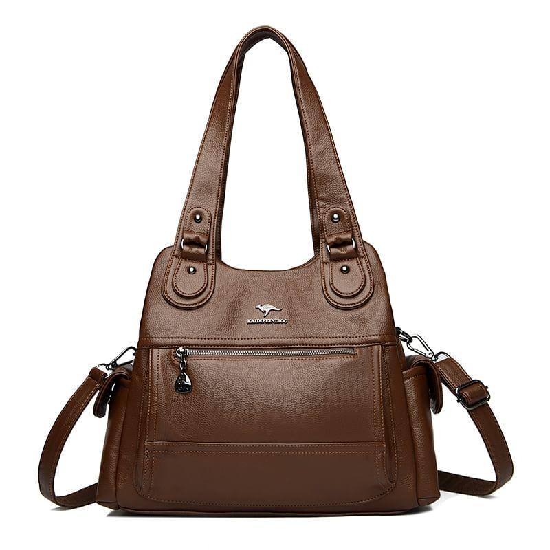 Faux Leather Tote Bag Product Image