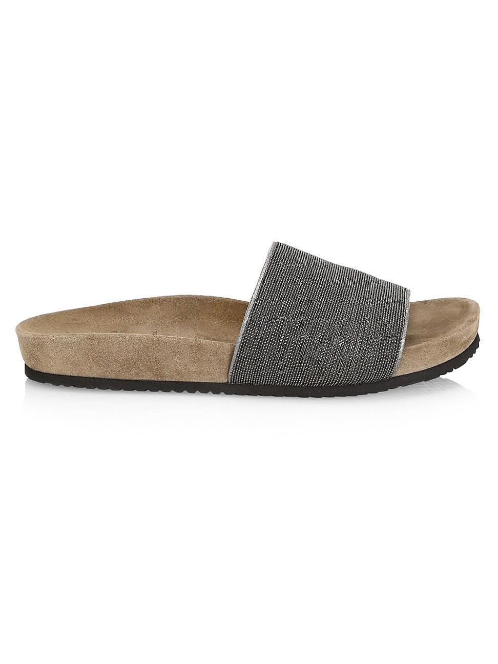 Womens Monili Suede Slides Product Image