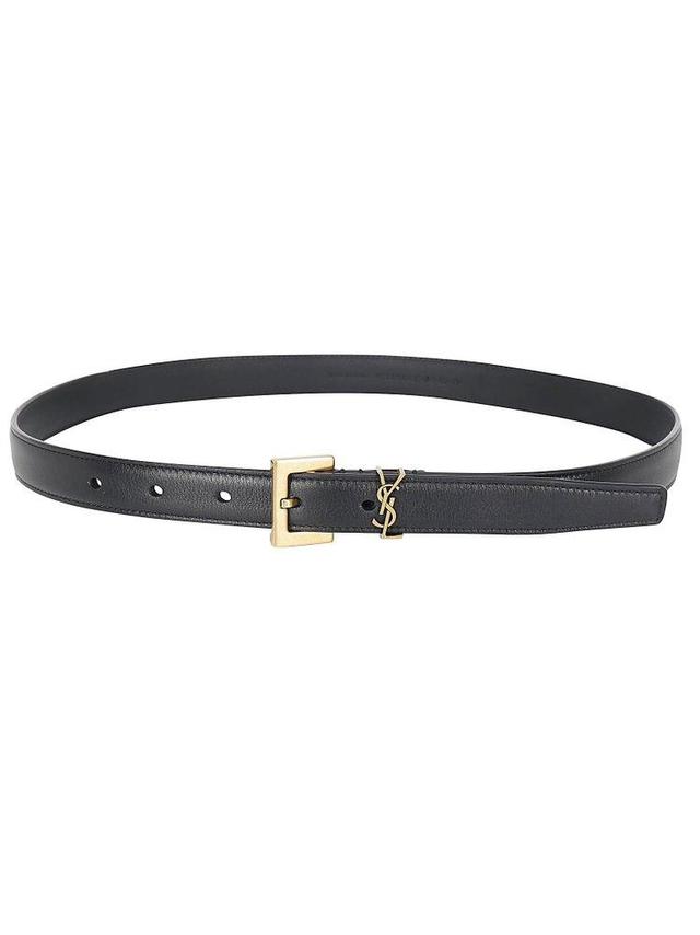 Monogram Narrow Belt In Black Product Image