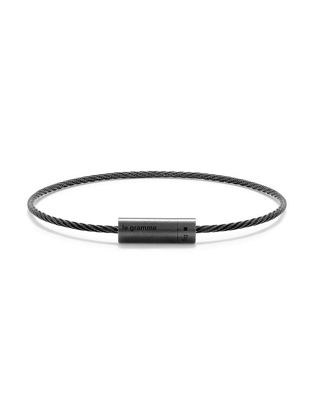 Mens Unisex 5G Brushed Ceramic Cable Bracelet Product Image