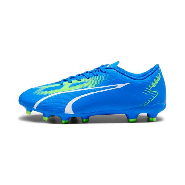 PUMA ULTRA PLAY FG/AG Men's Soccer Cleats Shoes in Ultra Blue/White/Pro Green Product Image