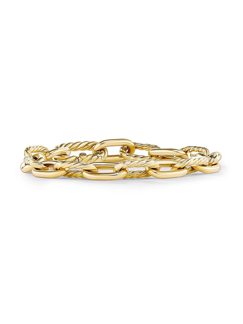 Womens DY Madison Chain Bracelet In 18K Yellow Gold Product Image