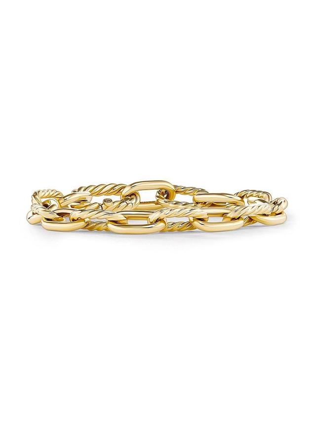 Womens DY Madison Chain Bracelet In 18K Yellow Gold Product Image