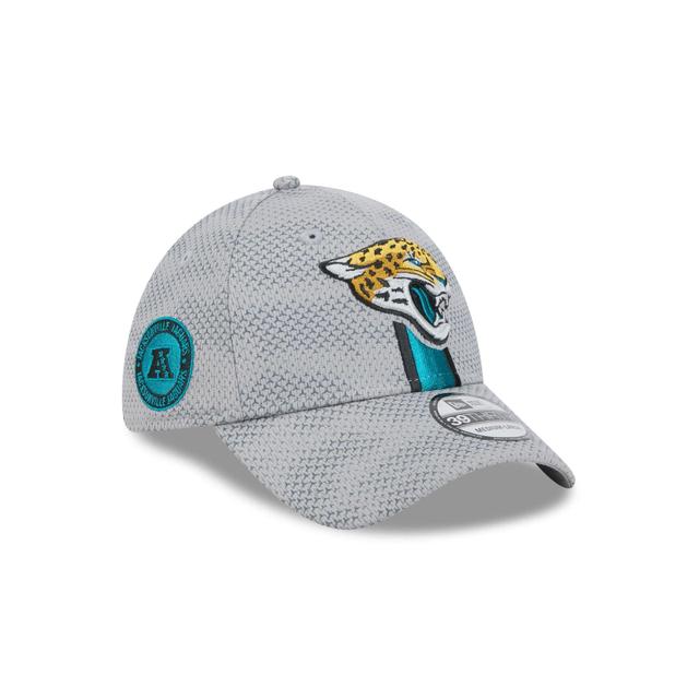 Jacksonville Jaguars 2024 Sideline Gray 39THIRTY Stretch Fit Hat Male Product Image