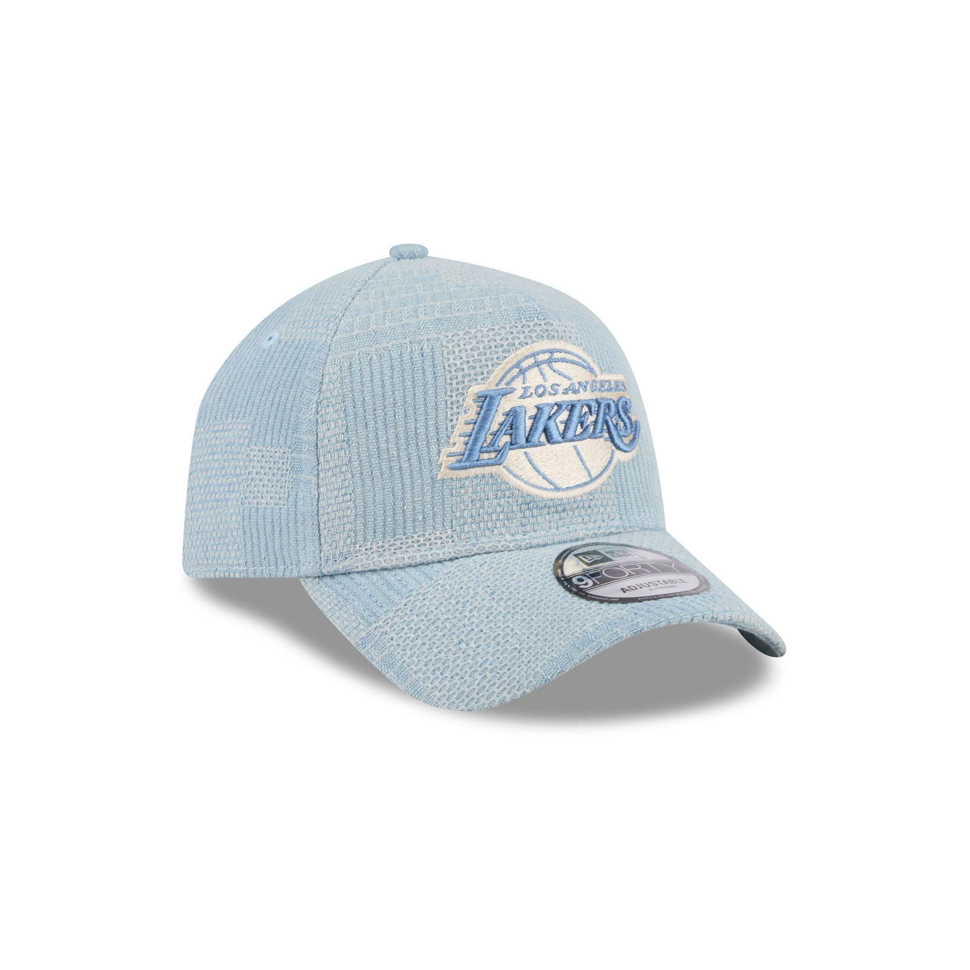 Los Angeles Lakers Logo Essentials Denim 9FORTY A-Frame Snapback Hat Male Product Image