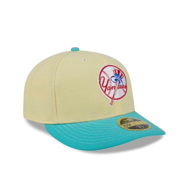 New York Yankees Soft Yellow Low Profile 59FIFTY Fitted Hat Male Product Image