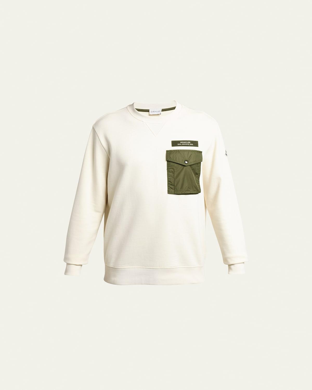 Mens Cotton-Blend Long-Sleeve Sweatshirt Product Image