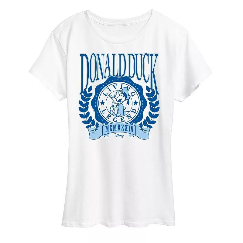 Disneys Donald Duck Womens Collegiate Graphic Tee Product Image