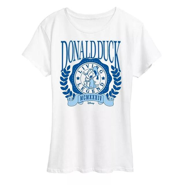 Disneys Donald Duck Womens Collegiate Graphic Tee Product Image