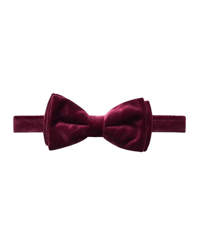 Mens Velvet Pre-Tied Bow Tie Product Image