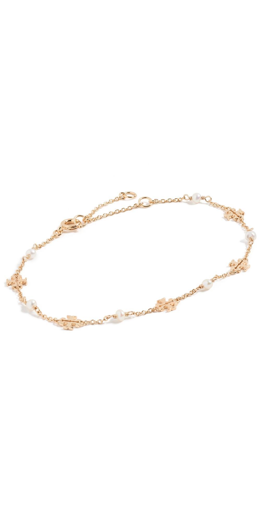 Womens Kira 18K-Gold-Plated & Cultured Pearl Bracelet Product Image