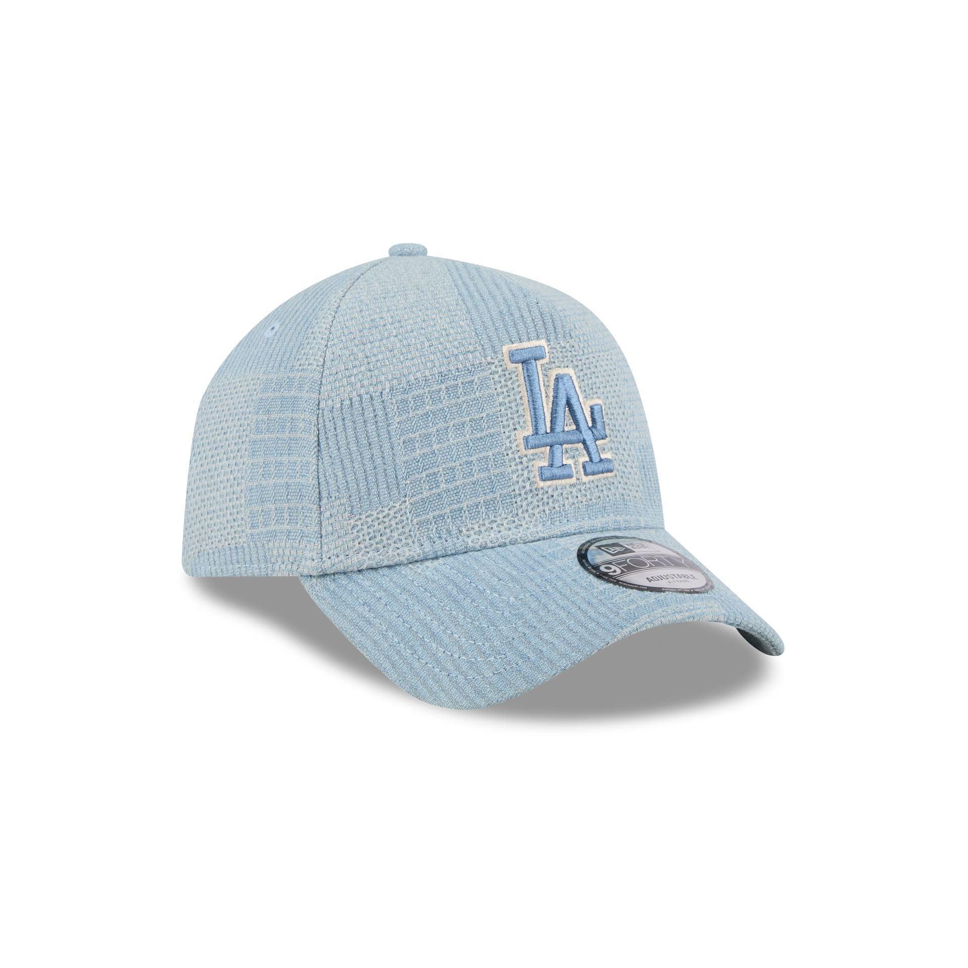 Los Angeles Dodgers Logo Essentials Denim 9FORTY A-Frame Snapback Hat Male Product Image