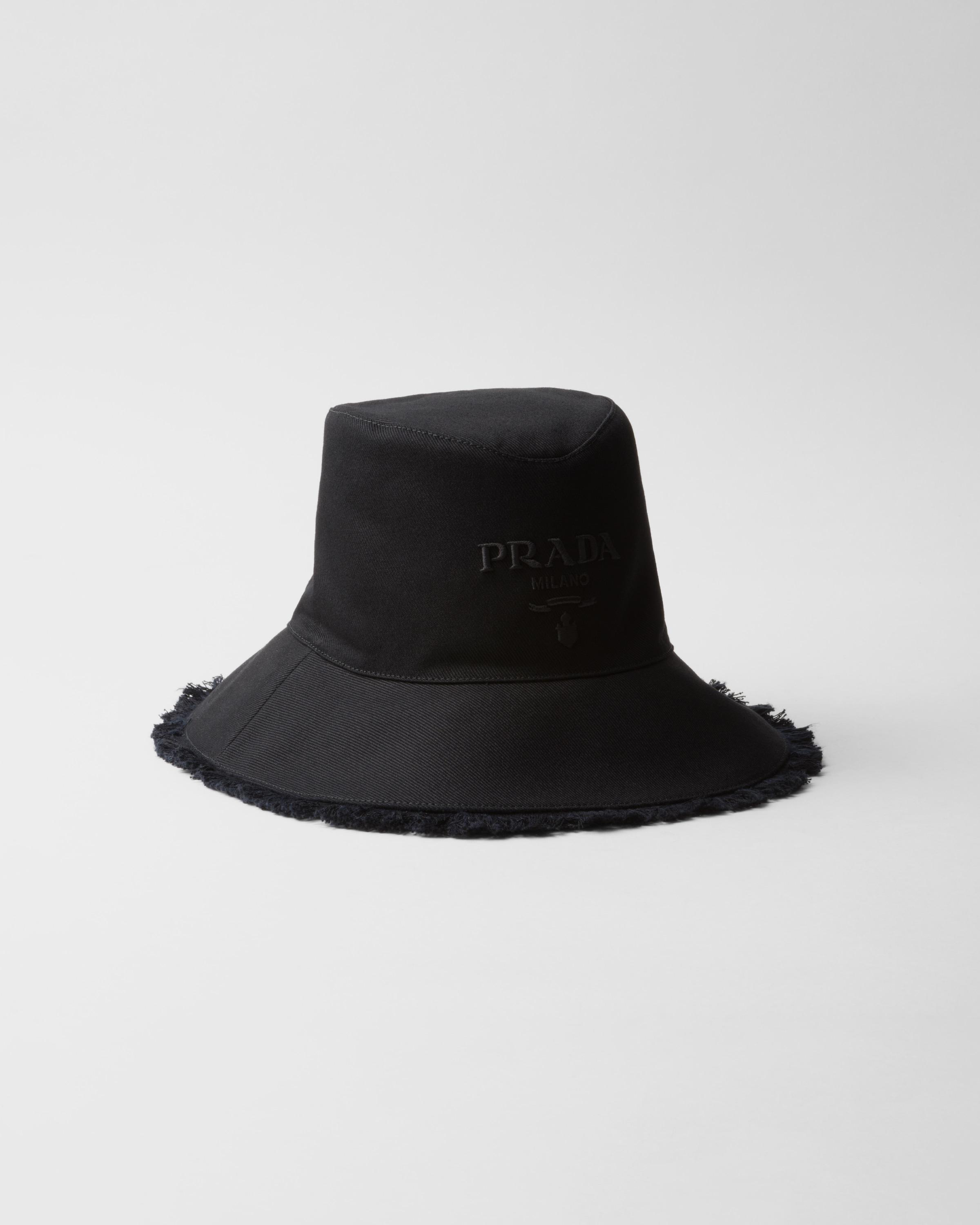 Wide-brimmed drill bucket hat Product Image