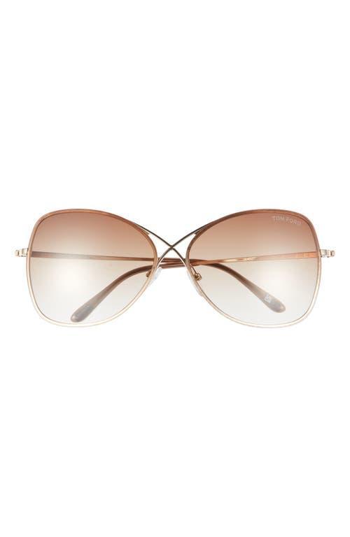 Colette Metal-Frame Butterfly Sunglasses Product Image