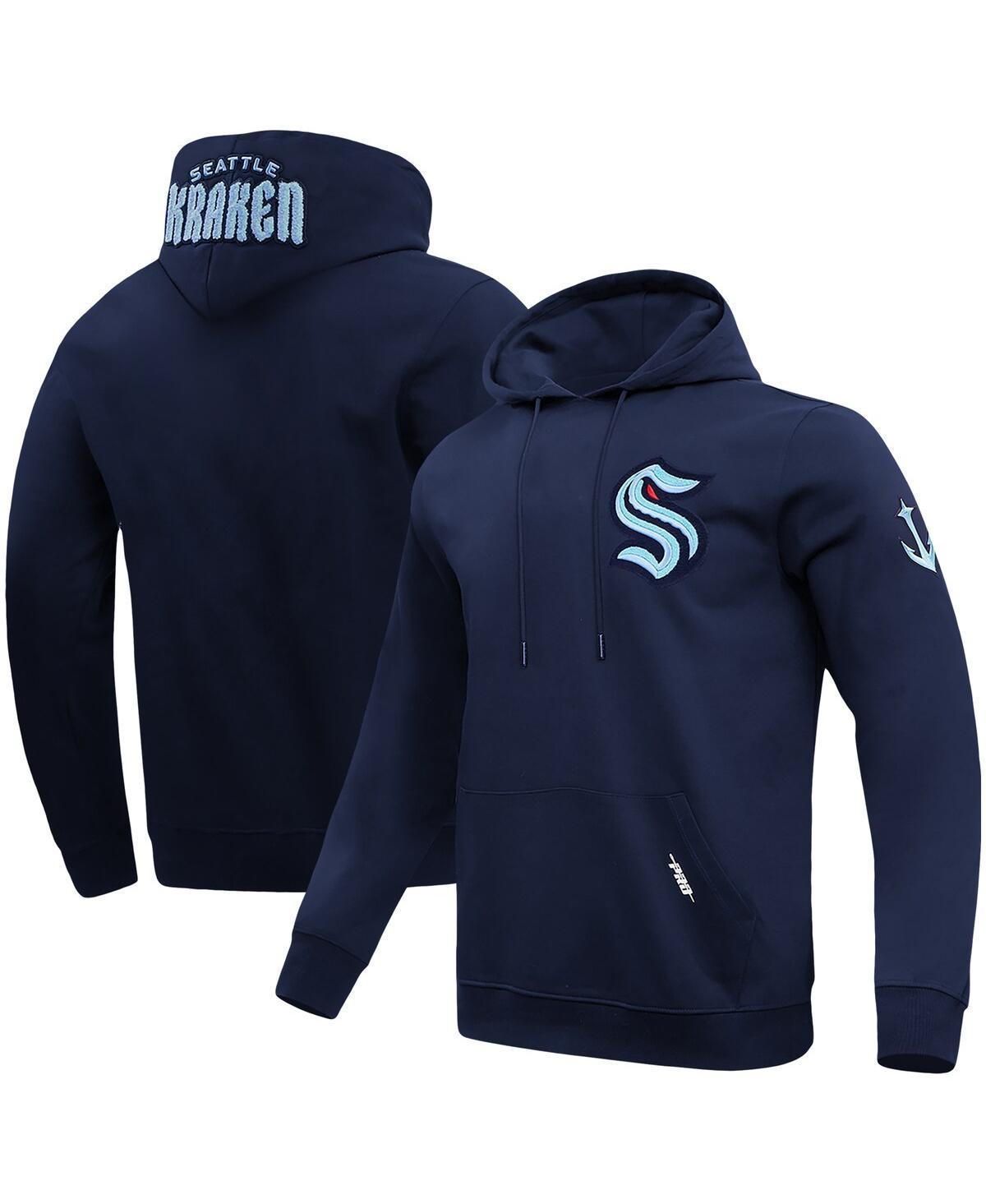 Mens Pro Standard Navy Seattle Kraken Classic Pullover Hoodie Product Image