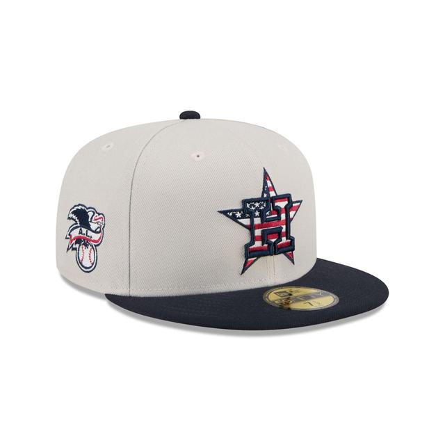 Houston Astros Independence Day 2024 59FIFTY Fitted Hat Male Product Image