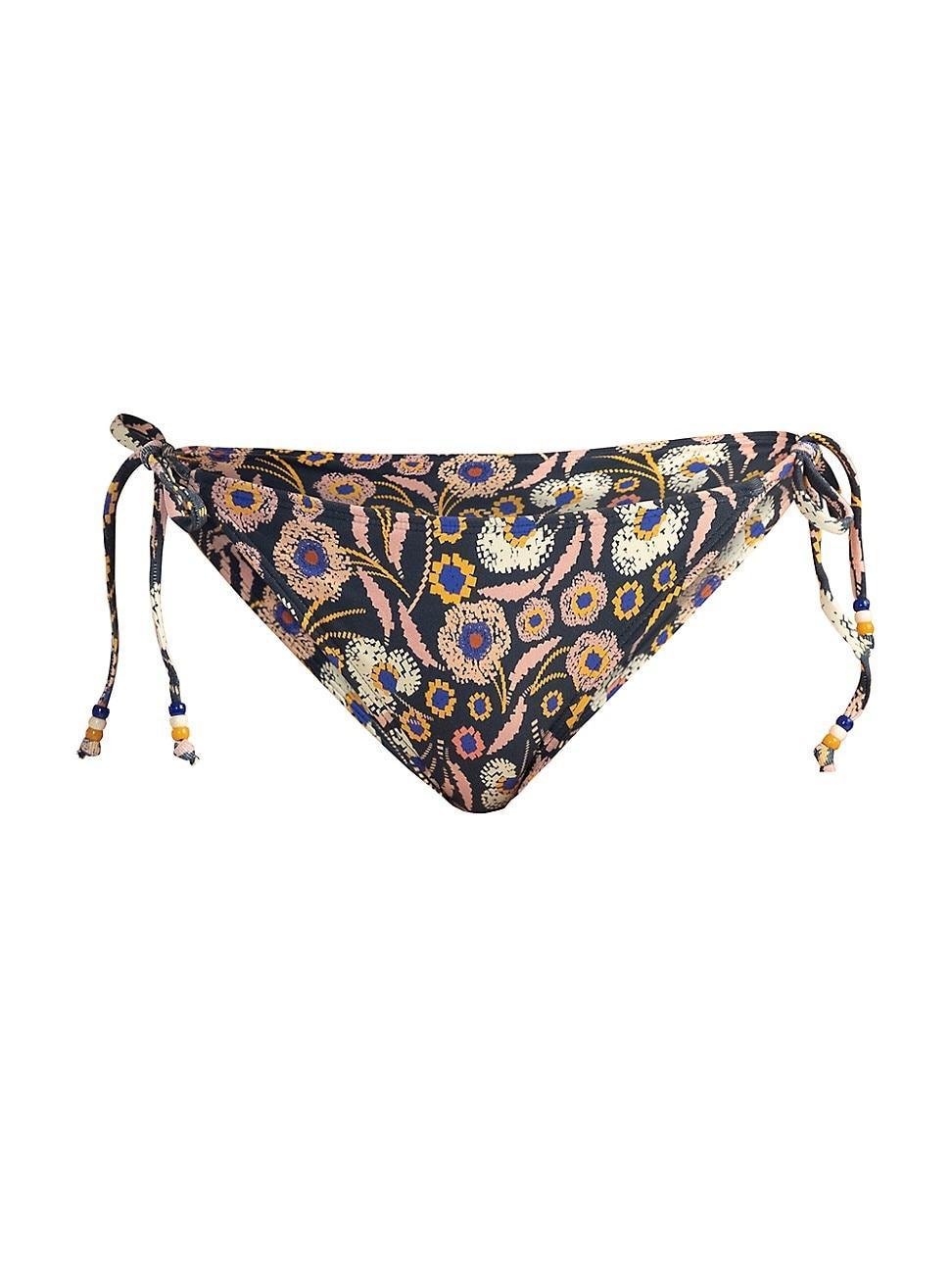 Womens Floral String Bikini Bottom Product Image