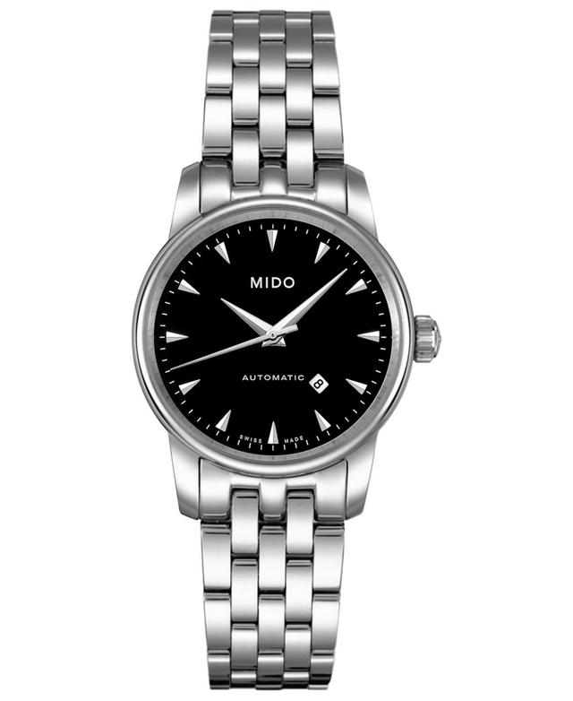 Mido Womens Swiss Automatic Baroncelli Stainless Steel Bracelet Watch 29mm Product Image