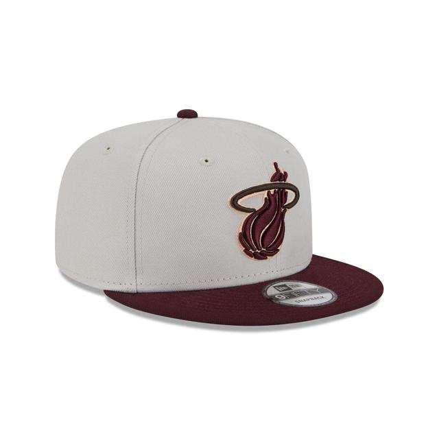 Miami Heat Mauve Visor 9FIFTY Snapback Hat Male Product Image