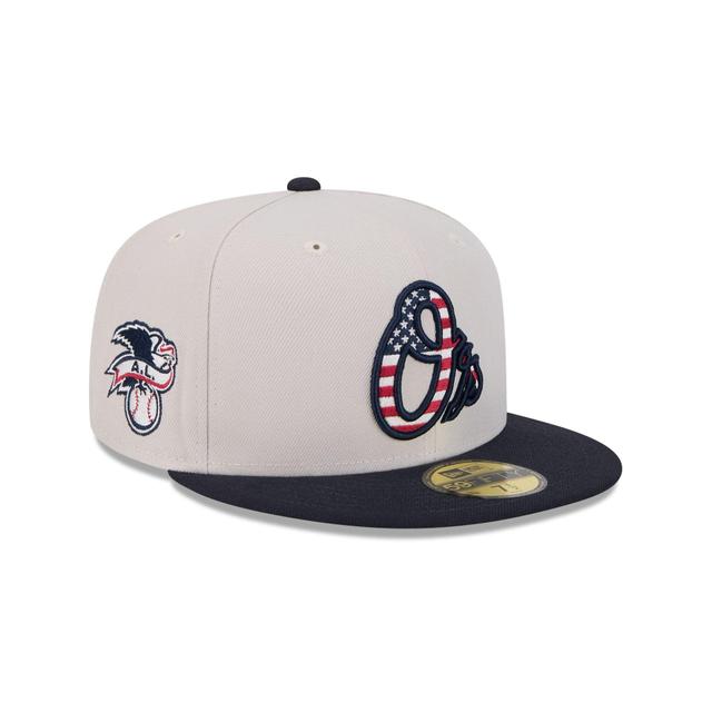 Baltimore Orioles Independence Day 2024 59FIFTY Fitted Hat Male Product Image