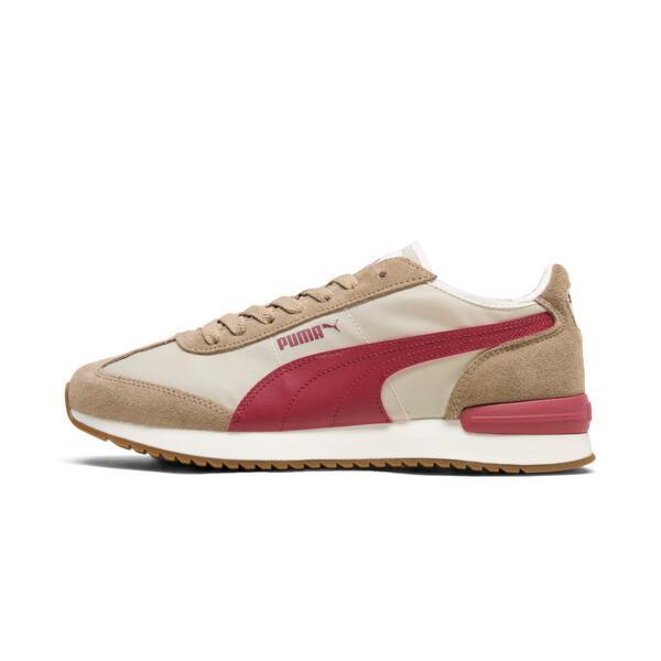 PUMA R78 Wind Nylon Men's Sneakers in Desert Dust/Intense Red/Oak Branch Product Image