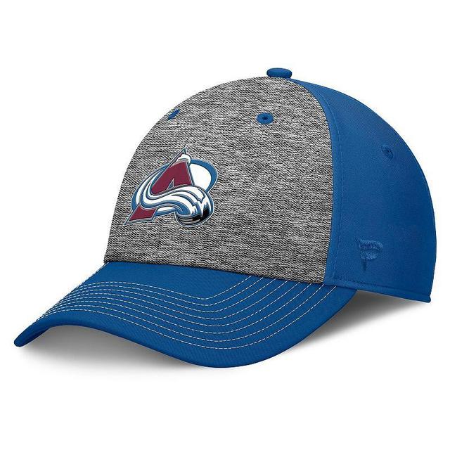 Mens Fanatics Gray/Blue Colorado Avalanche Fundamental Top Shelf 2-Tone Flex Hat Product Image