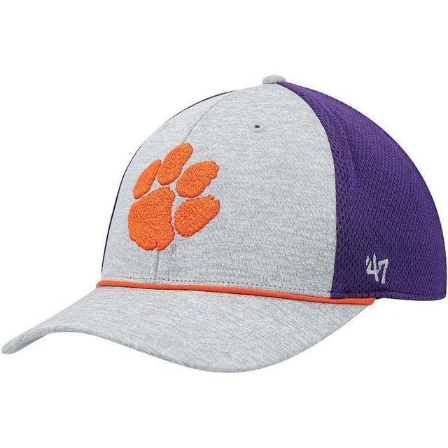 Mens 47 Gray/Purple Clemson Tigers Harbinger Trophy Flex Hat Product Image