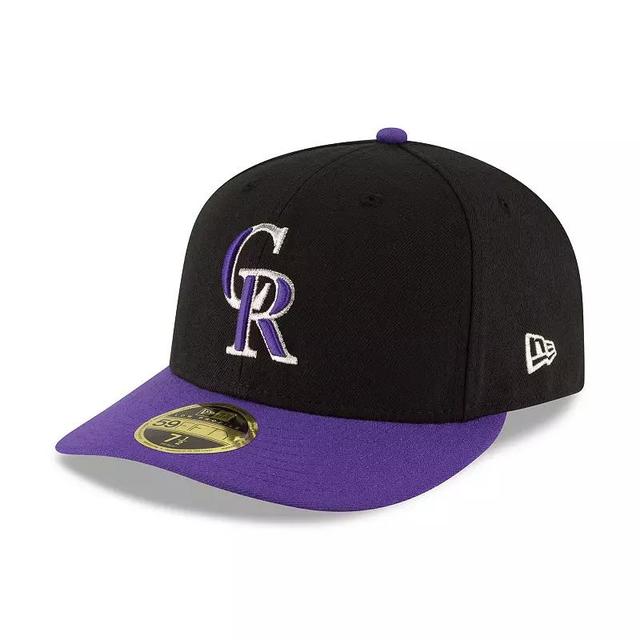 Mens New Era /Purple Colorado Rockies Alternate Authentic Collection On-Field Low Profile 59FIFTY Fitted Hat Product Image