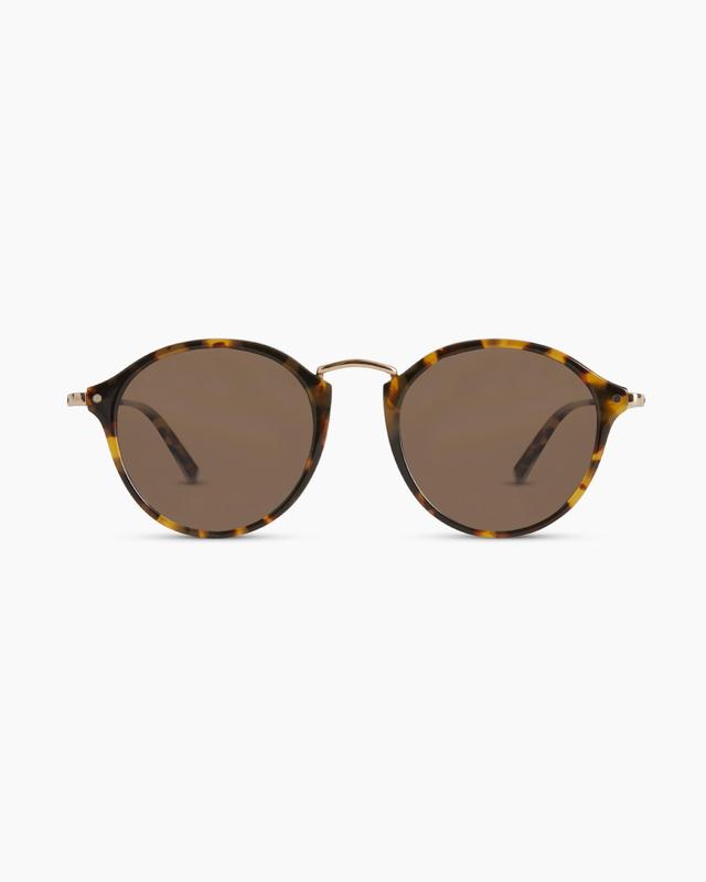 Ryder Polarized Acetate Sunglasses in Fawn Tortoise with Brown lens, Size Wide, Cellulose Acetate by Quince Product Image