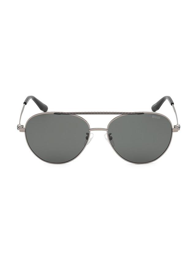 Mens 60MM Polarized Pilot Sunglasses Product Image