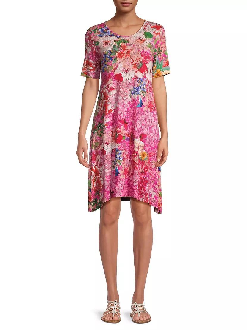 Janie Floral Swing Minidress Product Image