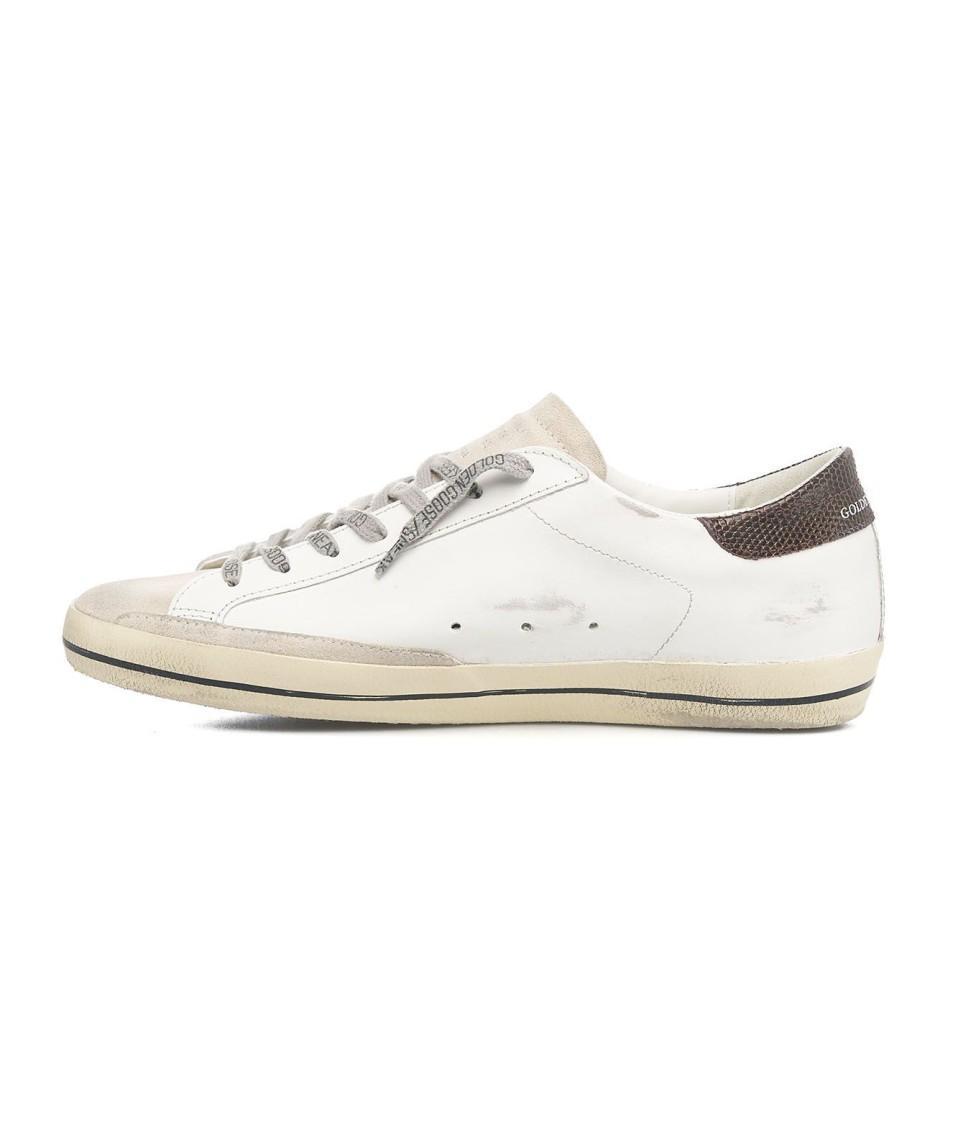 GOLDEN GOOSE Leather And Suede Sneakers In White Product Image