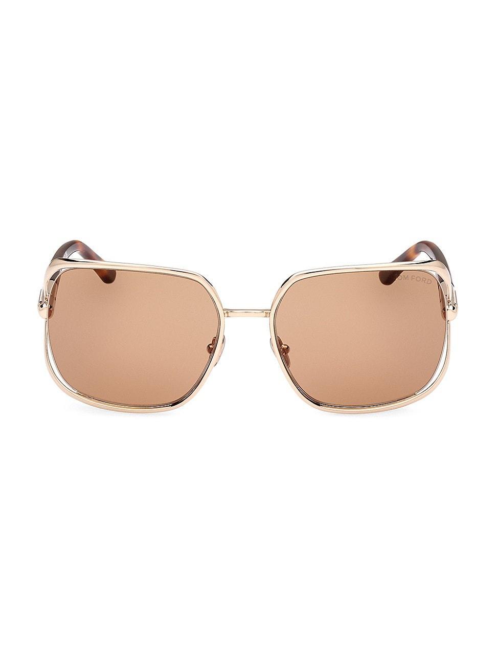 Womens Goldie 60MM Aviator Sunglasses Product Image