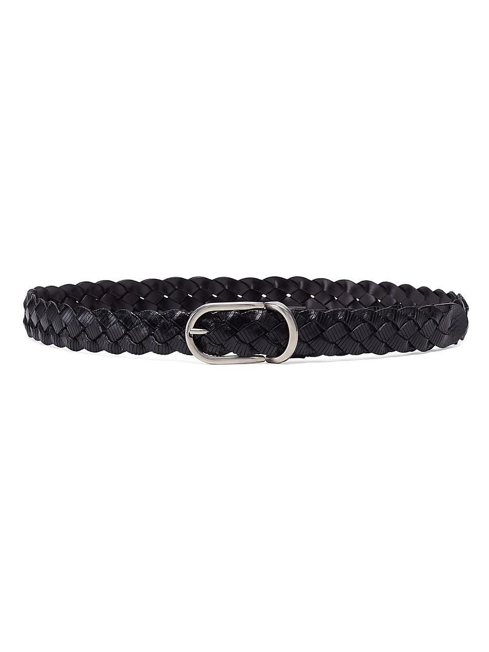 Mens Braided Etched Calfskin Belt Product Image