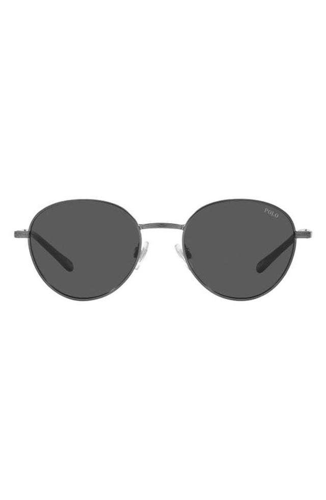 POLO RALPH LAUREN 51mm Round Sunglasses In Grey Product Image