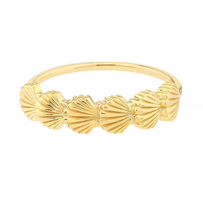 14k Gold Seashell Ring, Womens Product Image