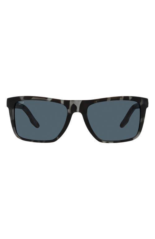 Costa Del Mar Mainsail 55mm Mirrored Polarized Rectangular Sunglasses Product Image