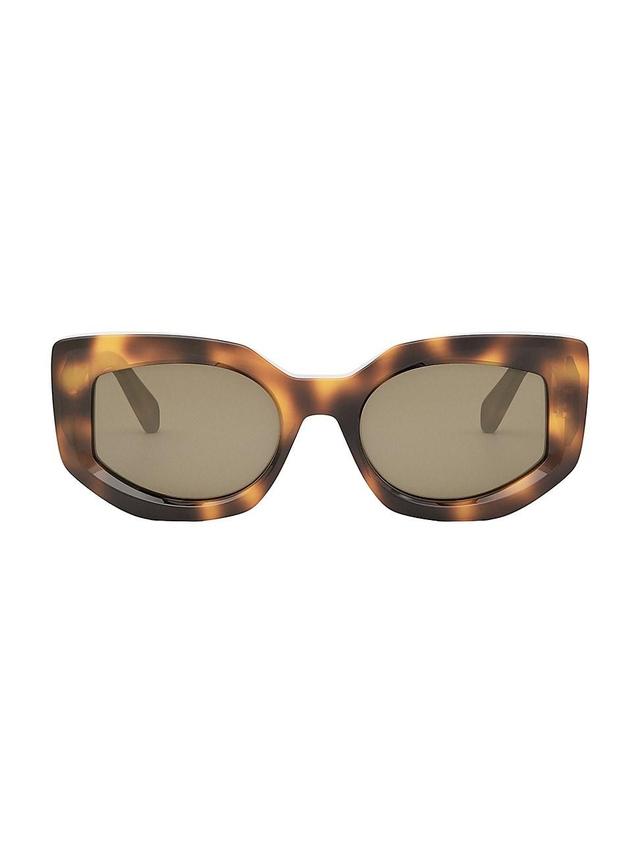 Womens Bold Three Dots 54MM Butterfly Sunglasses Product Image